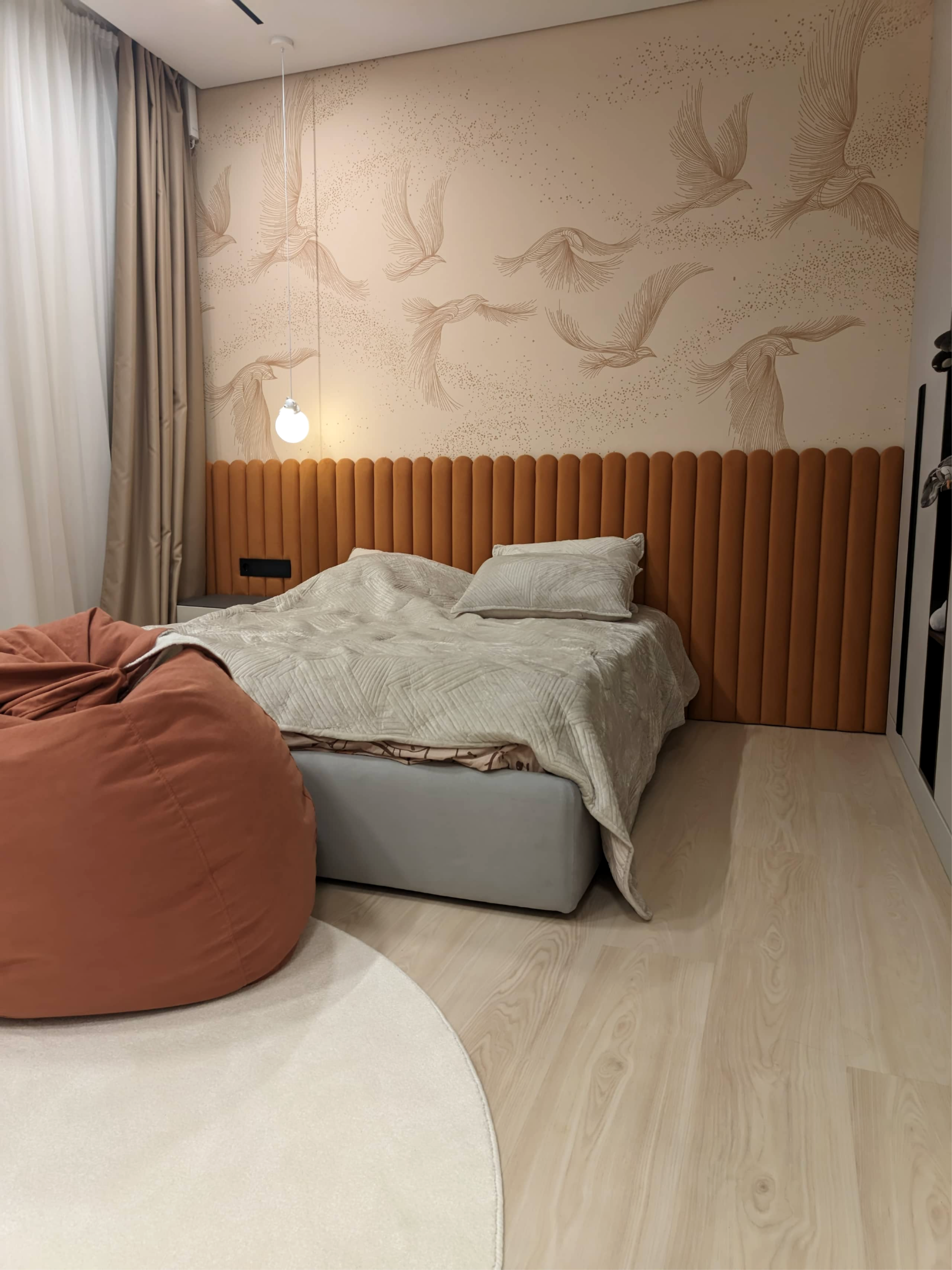 Детская кровать + мягкая панель LS804